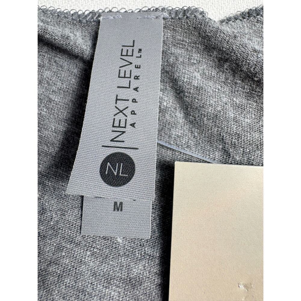 Next Level Apparel Women's Gray Racerback Tank Top Size M NWT - Picture 4 of 7